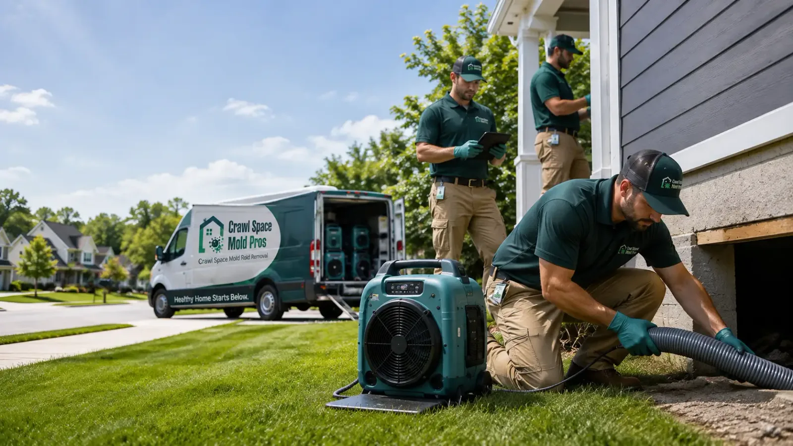 Crawl Space Mold Removal in Hoyleton, IL